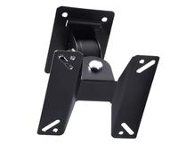 ULTECHNOVO Support Gestion ou Plat pour Écran Téléviseur Rotatif Mural en Métal Noir Réglage Complet et des Câbles Usage ou Commercial