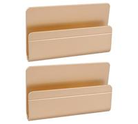 ULTECHNOVO Support Mural Facile à Installer et Retirer pour Téléphone 2pcs Multifonctionnel en Abs Doré pour Maison et Bureau