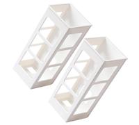 ULTECHNOVO Support Mural pour Sèche-Cheveux et à Lot de 2 Blanc Organisateur de Salle de Bain Fixation Adhésive pour Maison et Salons Rangement Pratique