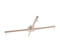 ULTECHNOVO Support pour Carillon Éolien en Bois Beige Socle Plat, Montage Facile, pour Décoration Intérieure et Ambiances Naturelles