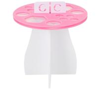 ULTECHNOVO Support Séchage Pinceaux Maquillage Rose Organisateur et Léger pour Rangement Coiffeuse et Salle de Bain