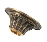 ULTECHNOVO Support Stable Cuivre pour Moulin à Prières Tibétain Base Lotus Antidérapante Support Artisanal Gravé Main Accessoire Bouddhiste pour Temple et Culte