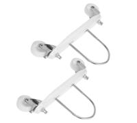 ULTECHNOVO Supports de Radiateur à Roulettes, Roulette Montée sur Chauffage, Fer, Blanc, Rotation à 360°, Protection du Sol, Mobilité Facile, pour Chauffage Intérieur, Bureau, Patio Heater
