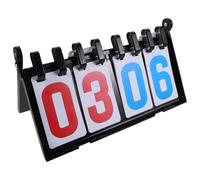 ULTECHNOVO Tableau de Score Sportif Portable à Bascule 4 Chiffres Coque Plastique Épaisse Compteur de Points Multifonction pour Tennis Football Basketball - Usage Arbitre et Compétition