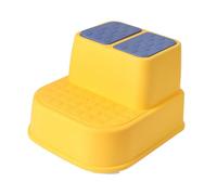 ULTECHNOVO Tabouret Garçon Fille Plastique Jaune Double Antidérapant Marchepied Multifonction pour Toilette Salle De Bain Et Cuisine Rehausseur Pratique pour Propreté Garçon Fille Et Apprenti