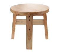 ULTECHNOVO Tabouret Rond en Bois Massif Orange, Léger et Facile à Nettoyer, Capacité de Charge Élevée, pour Salle de Bain ou Toilette, Design Simple et Moderne Style Plusieurs Styles