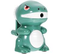 ULTECHNOVO Taille-Crayon Manuel Dinosaure Vert Plastique Stable Réglable pour Crayons Fins et Épais Taille-Crayons Portable pour Garçon et Filles Affûteur à Manivelle Papeterie Scolaire