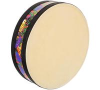 ULTECHNOVO Tambour à Main Océan 20 Cm en Bois Naturel pour Adultes et Débutants, Percussion Batterie Instrument de Musique pour Yoga, Contemplation et Relaxation, Tambour Vagues Océaniques