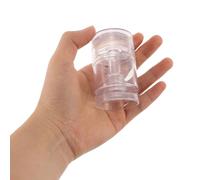 ULTECHNOVO Tampon à Ongles Rotatif Silicone Transparent avec Surface Jelly Outil Ajustable pour French Tips Kit Manucure Précis pour Nail Art à Domicile et Salon