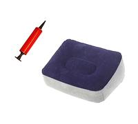 ULTECHNOVO Tapis De Voyage Gonflable Floqué Coussin De Voyage Siège De Cinéma Gonflable Repose-Pieds Pour Voiture Repose-Pieds Réglable Repose-Jambes Gonflable Pour Avion Hamac