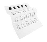 ULTECHNOVO Tapis Entraînement Nail Art Silicone Souple Mat Reusable pour Pratique Manucure et Portable pour Perfectionner la Technique des Ongles