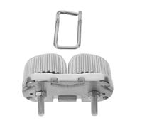 ULTECHNOVO Taquet de Cordage INOX Poli pour Bateau Pince de Serrage Cam Intégrée Maintien Sécurisé pour Cordes Serre-Corde Nautique Compact et Antirouille pour Voiliers
