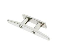ULTECHNOVO Taquet de Quai INOX Argenté en Acier Inoxydable Forme Corne | Fixation Robuste pour Ponton, Large Zone D’attache, Système D’ancrage Polyvalent, Vis et Boulons Compatibles