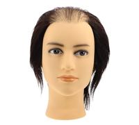 ULTECHNOVO Tête de Mannequin Homme en Pvc Stable et Ajustable pour Formation de Barbiers Débutants en Écoles de Coiffure et Préparation aux Examens