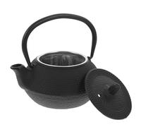 ULTECHNOVO Théière en Fer Forgé Noire Petite, Bouilloire Kung-fu Résistante pour Salon de Thé, Compatible Cuisinière à Gaz et Induction, Service à Thé Portable Maison et Voyage