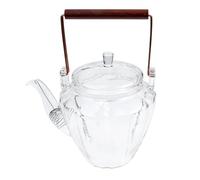ULTECHNOVO Théière en Verre Délicat Style Chinois, Pichet D'eau Multifonction Résistant Haute Température, Bouilloire de Table 1,2 L pour Préparation Thé et Infusion Maison