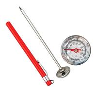 ULTECHNOVO Thermomètre de Cuisine Acier Inoxydable pour Viande et Lait Thermomètre pour Café et Bbq avec Couverture Utilisation Quotidienne à