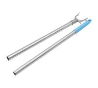 ULTECHNOVO Tringle à Vêtements Acier Inoxydable Solide avec Crochet Pratique Perche pour Décrocher et Étendre Vêtements Portée et Légère pour Placard et Balcon