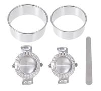 ULTECHNOVO Ustensiles Inoxydable pour Raviolis et Dumplings Emporte Pince et Spatule pour Calzone Empanada Pierogi Kit Complet Facile à Nettoyer Utiliser
