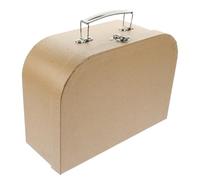 ULTECHNOVO Valise en Papier Kraft Portable 1 Pièce Boîte d'Emballage Décorative Multifonction pour Mariage et Anniversaire Boîte de Rangement pour Bijoux Friandises et Petits Objets
