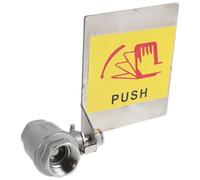ULTECHNOVO Valve à Bille pour Station de Lavage des Yeux Filetage Femelle 1/2 Pouce, Poignée Ergonomique en Métal, Remplacement Rapide, Adaptée aux Hôpitaux et Usines Chimiques