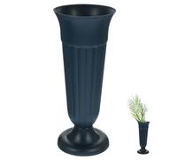 ULTECHNOVO Vase À Fleurs De Cimetière 10.04X4.13X3.94In Pot Urne Commémorative Support Floral Décoration Élégante pour Tombe Jardin Extérieur