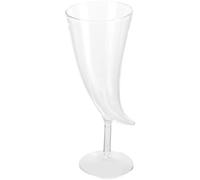 ULTECHNOVO Verre à Vin en Verre Transparent 201-300 Ml Forme Lune Créatif Récipient à Boire pour Cocktails et Jus Décoratif Cuisine Bar et Fête