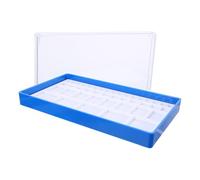 ULTECHNOVO Watch Parts Organizer Compact Plastic Box with Partitioned Storage and Transparent Cover Suitable for Watchmaker Repair Tools and Watch Components