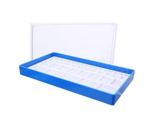 ULTECHNOVO Watch Parts Organizer Compact Plastic Box with Partitioned Storage and Transparent Cover Suitable for Watchmaker Repair Tools and Watch Components