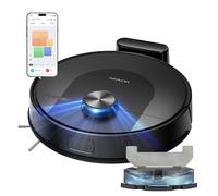 Ultenic Aspirateur Robot, Navigation LiDAR, Robot Aspirateur Laveur Mince, Silencieux - Idéal pour Poils d’Animaux, Cheveux, Poussière et Moquettes