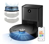 Ultenic T10 Lite Aspirateur Robot Laveur avec Station, 18000Pa Auto-Vidage, Navigation LiDAR, Cartographie Multi-étage, Connecté App-Alexa-Siri-IFTTT - Poils d’Animaux, Cheveux, Poussière et Moquette