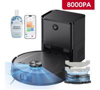 ULTENIC TP20 PRO - Aspirateur Robot Laveur 2025- Noir- Station Auto-Vidage 4L- 8000Pa/180min- Navigation LDS- APP/Alexa/IFTTT
