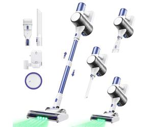 Ultenic U10 Ultra Aspirateur Balai sans Fil, 40kPa/40min Autonomie, Design Autoportant, Technologie GreenEye, Brosse Anti-Emmêlement, Léger et Efficace pour Sols Durs, Tapis et Poils d'animaux