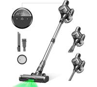 Ultenic U12 Vesla Aspirateur à batterie, 30KPa Aspirateur sans fil, Vacuum Cleaner Aspirateur à batterie longue durée 45 min, Green Eye™ et Anti Haare Design, 1L