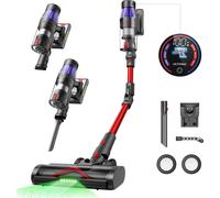Ultenic U16 Flex Aspirateur à batterie sans fil 550W/50 Kpa, Aspirateur à batterie avec écran tactile et station de chargement, Vacuum Cleaner avec tu