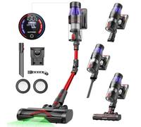 Ultenic U16 Flex Aspirateur Balai sans Fil, 50kPa/60min Aspirateur sans Fil Puissant, Détection GreenEye, Tube Pliable, Brosse Anti-Emmêlement, Appliqué au Tapis, Poils Animaux, Sol Dur et Voiture