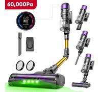Ultenic U20UL Aspirateur sans fil,60000Pa/ 600W/60Min, Aspirateur Sans Fil Avec Design Autoportant, Articulation Flexible, Brosse Sol Anti-Tangle