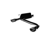 Ulter Sport Échappement double compatible avec Opel Astra H Combi 1.4i 66kW/1.6i 77kW/1.8i 92kW 2004-2009 120x80mm