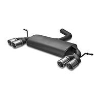 Ulter Sport Échappement double sur mesure | compatible avec Audi A3 8P Sportback 1.6i 75/85kW/2.0FSi 110kW/1.6 TDi 66/77kW/1.9TDI 77kW/2.0TDI 100/103/125kW 04-12 2x 70mm