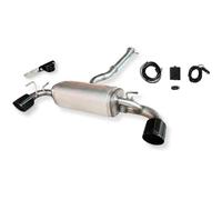 Ulter Sport Échappement inoxydable double compatible avec Toyota GR Yaris Mk2 2024-206kW 2x115mm inox noir