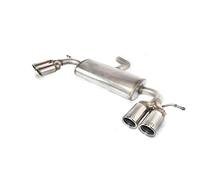 Ulter Sport Échappement inoxydable double compatible avec Volkswagen Scirocco III 1.4TSi 90/118kW/2.0TDI 103kW 2008-2013 2x 70mm