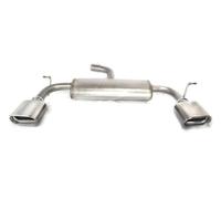 Ulter Sport Échappement inoxydable double compatible avec Volkswagen Touran 1.4TSi 103/110/125kW/1.6FSi 75/85kW/2.0FSi 80/110kW/1.9TDI 66/77kW/2.0TDI 100/103/125kW 2003-2010 145x75mm