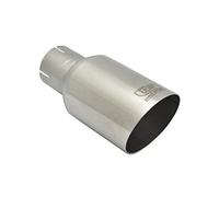 Ulter Sport Embout d'échappement - Ronde Ø80mm Incliné - Longueur 180mm - Montage ->50mm - Inoxydable Brossé