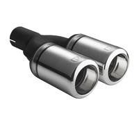 Ulter Sport Embout d'échappement - Ronde Double Ø80mm Big Rim - Longueur 160mm - Montage ->50mm - Inoxydable