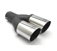 Ulter Sport Embout d'échappement - Ronde Double Ø80mm Incliné - Longueur 280mm - Montage ->50mm - Inoxydable
