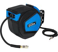 Ulteronixshop-02882 Dévidoir de tuyau automatique 15 m (12 bars de pression de travail max. Diamètre intérieur 9,5 mm paroi 3 mm d'épaisseur), Bleu