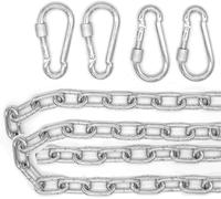 Ulteronixshop-2x 230kg Chaîne De Chaise Suspendue - 100cm Suspension - 4 Mousquetons - Hamac Punching-Ball