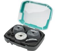 Ulteronixshop-5953000 - Coffret de guides de perçage pour scies cloches - Diamètre 35-70 mm - Pour agrandissement régulier et centré de trous percés existants - 3 pièces