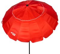 Ulteronixshop-62278 - Parasol Rouge Pliable et Inclinable, Coupe-Vent, Ø 206 cm, Protection UV50