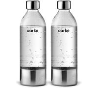 Ulteronixshop-Aarke Pack de 2 Bouteilles pour Machine à Soda Carbonator 3, sans BPA, détails en Acier (800ml), AASPB1-STEEL